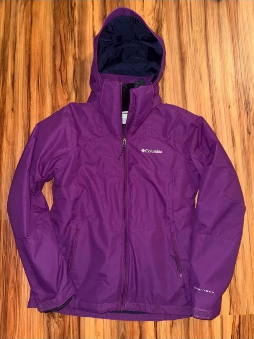 Columbia Women's Hooded Ski Jacket in Purple